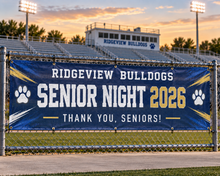 Load image into Gallery viewer, School Athletic Field Fencing & Stadium Mesh Banners