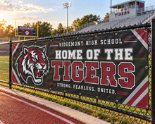 Load image into Gallery viewer, School Athletic Field Fencing & Stadium Mesh Banners