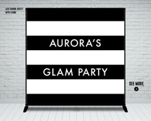 Load image into Gallery viewer, Glam Makeup Beauty Banner| Fashion | Black &amp; White
