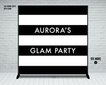 Load image into Gallery viewer, Glam Makeup Beauty Banner| Fashion | Black & White
