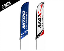 Load image into Gallery viewer, Blade Flags 2 Pack | Large | 14 ft. | Single Sided