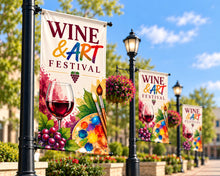 Load image into Gallery viewer, Custom Pole Banners | Street & Light Pole Banners