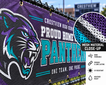 Load image into Gallery viewer, School Athletic Field Fencing & Stadium Mesh Banners