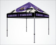 Load image into Gallery viewer, 10 ft. Steel Canopy Tent | Full Color | Dye-Sublimation Graphic | Event Tent | Canopy | Water Proof Coated Fabric | Scratch Resistant