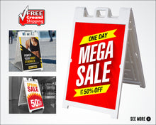 Load image into Gallery viewer, A-Frame Sign | STANDARD Signicade | Sidewalk Sign | 24"W x 36"H