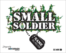 Load image into Gallery viewer, Small Soldier with Dog Tags Baby Short Sleeve One Piece