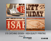 Load image into Gallery viewer, Country Western Birthday Banner | Country Music | Cowboy Boots | Cowgirl | Whiskey | Tennessee | Coachella | Stagecoach | Nashville | Rodeo