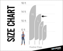 Load image into Gallery viewer, CBD Feather Flag | Cannabis | Dispensary | Marijuana | Large | 14 ft. | Single Sided | Best Selling Flag | Indoor Outdoor Flag | Flags