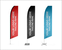 Load image into Gallery viewer, Econo Feather Flag | 16FT | Single Sided | Ground Spike Included | Best Selling Flag | Indoor Outdoor Flag | Feather Banner | Flag | Flags
