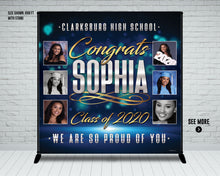 Load image into Gallery viewer, Graduation Backdrop Banner | Graduation Party | Ceremony