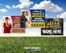 Load image into Gallery viewer, Graduation Yard Signs | 24"x18" | Double-Sided | Waterproof