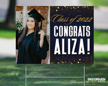 Load image into Gallery viewer, Graduation Yard Signs | 24"x18" | Double-Sided | Waterproof
