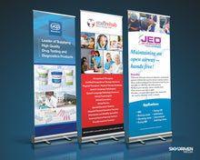 Load image into Gallery viewer, Standard Retractable Banner Stand | Econo Roll | Roll Up Banner Stand