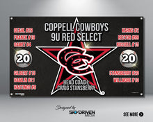 Load image into Gallery viewer, Sports Team Baseball Banner - Personalized Custom Banner