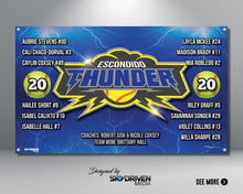 Load image into Gallery viewer, Sports Team Baseball Banner - Personalized Custom Banner