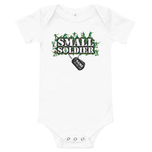 Load image into Gallery viewer, Small Soldier with Dog Tags Baby Short Sleeve One Piece