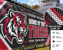 Load image into Gallery viewer, School Athletic Field Fencing &amp; Stadium Mesh Banners
