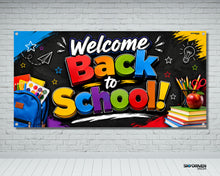 Load image into Gallery viewer, Back to School Vinyl Banner | Schools
