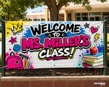 Load image into Gallery viewer, Back to School Vinyl Banner | Schools
