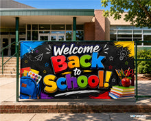 Load image into Gallery viewer, Back to School Vinyl Banner | Schools
