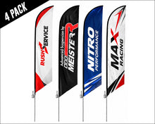Load image into Gallery viewer, Blade Flags 4 Pack | Large | 14 ft. | Single Sided

