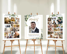 Load image into Gallery viewer, Funeral Photo Collage Poster | Celebration of Life Easel
