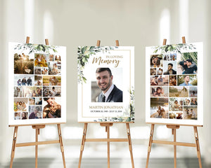 Funeral Photo Collage Poster | Celebration of Life Easel