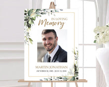 Load image into Gallery viewer, Funeral Photo Collage Poster | Celebration of Life Easel
