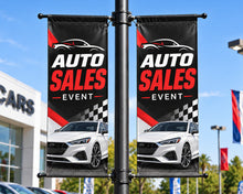 Load image into Gallery viewer, Custom Pole Banners | Street &amp; Light Pole Banners
