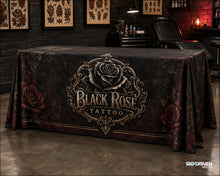 Load image into Gallery viewer, Tattoo Shop Custom Table Cover | 6ft or 8ft
