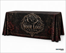Load image into Gallery viewer, Tattoo Shop Custom Table Cover | 6ft or 8ft
