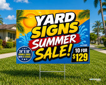 Load image into Gallery viewer, Yard Signs 10 Pack | 24"x18" | Double-Sided
