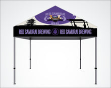 Load image into Gallery viewer, 10 ft. Steel Canopy Tent | Full Color | Dye-Sublimation Graphic | Event Tent | Canopy | Water Proof Coated Fabric | Scratch Resistant
