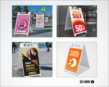 Load image into Gallery viewer, A-Frame Sign | DELUXE Signicade | Sidewalk Sign | 24&quot;W x 36&quot;H
