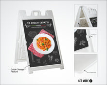 Load image into Gallery viewer, A-Frame Sign | DELUXE Signicade | Sidewalk Sign | 24&quot;W x 36&quot;H
