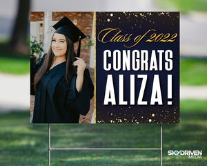 Graduation Yard Signs | 24"x18" | Double-Sided | Waterproof