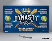 Load image into Gallery viewer, Sports Team Baseball Banner - Personalized Custom Banner
